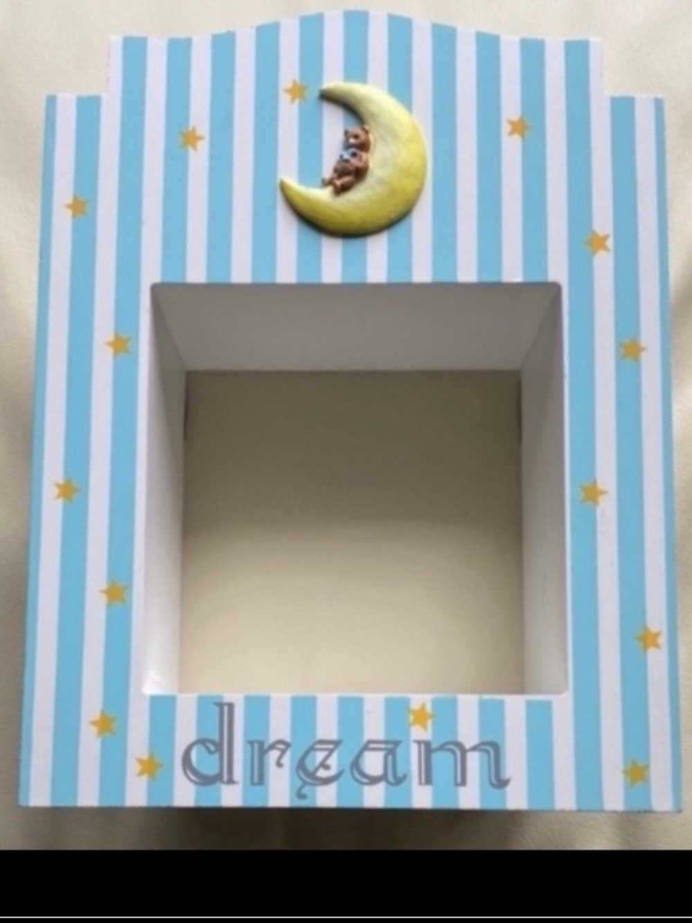 Decorative box / frame / storage for kids - moon, stars & teddy